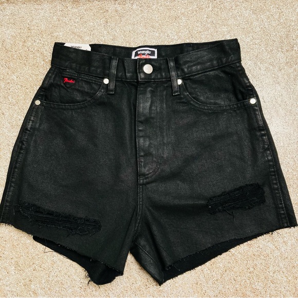 WRANGLER X FENDER WOMEN'S HIGH RISE FESTIVAL SHORTS Sz 26 - Picture 15 of 15